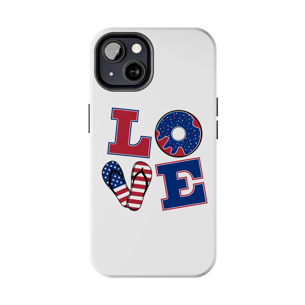 Patriotic Love Phone Case – Tough, Durable Design for All Occasions