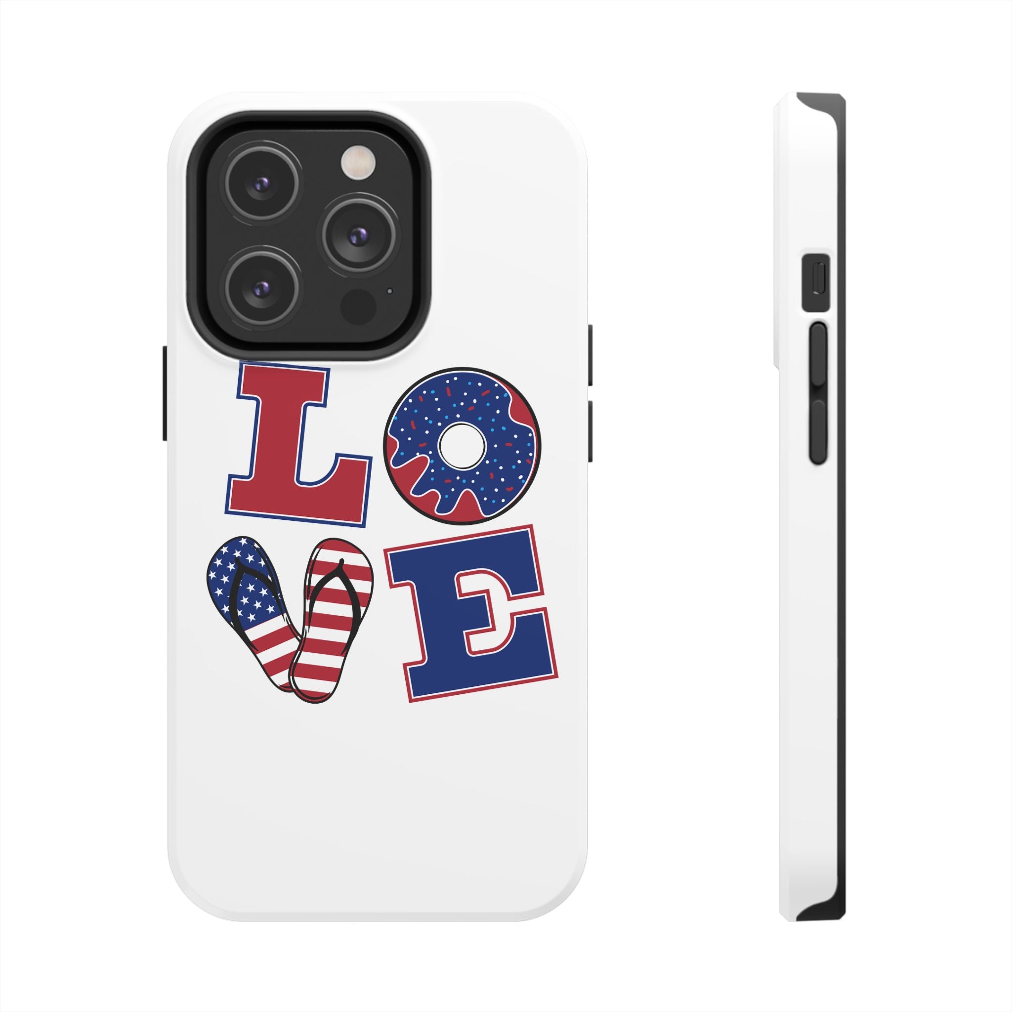 Patriotic Love Phone Case – Tough, Durable Design for All Occasions